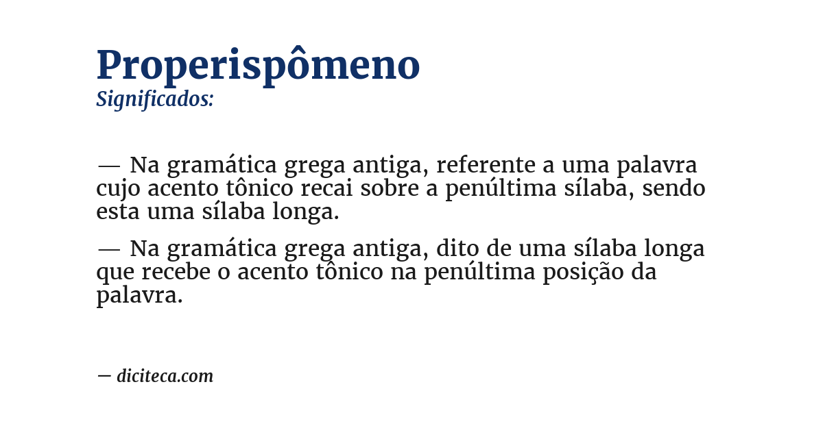 Significado de properispômeno