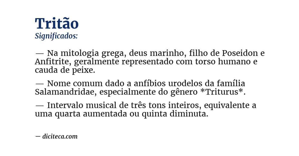Significado de tritão