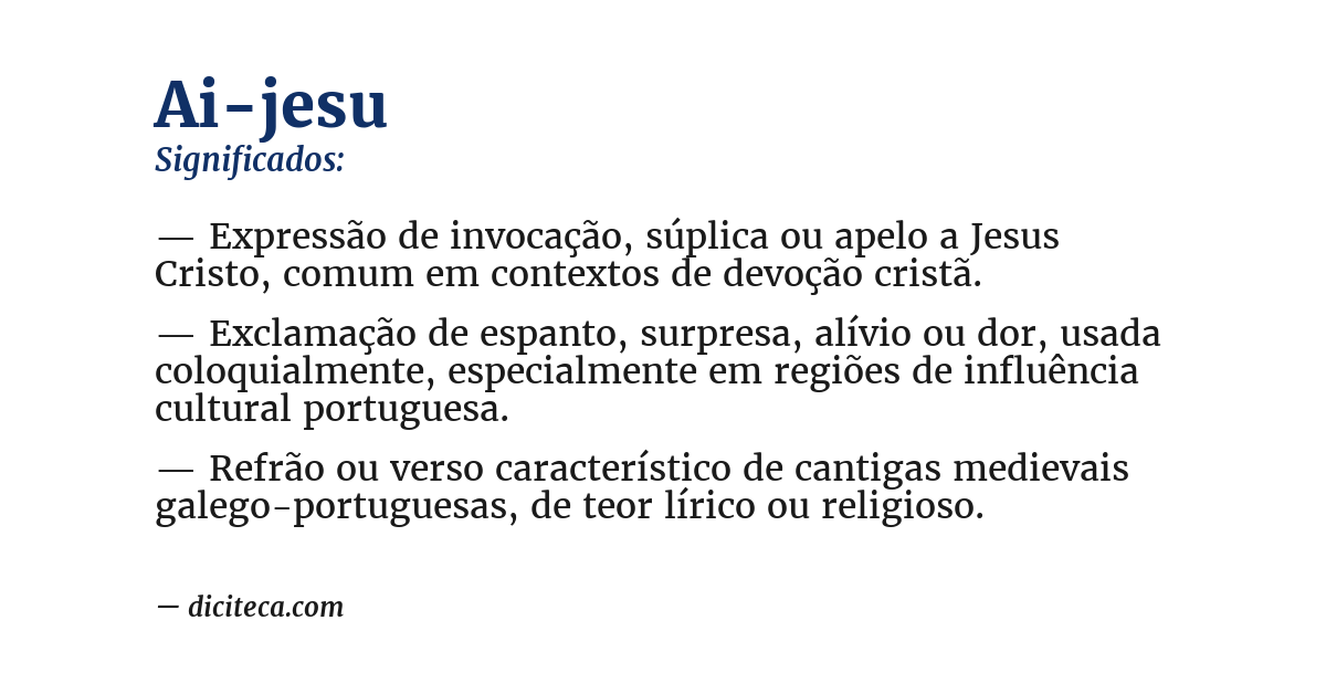 Significado de ai-jesu