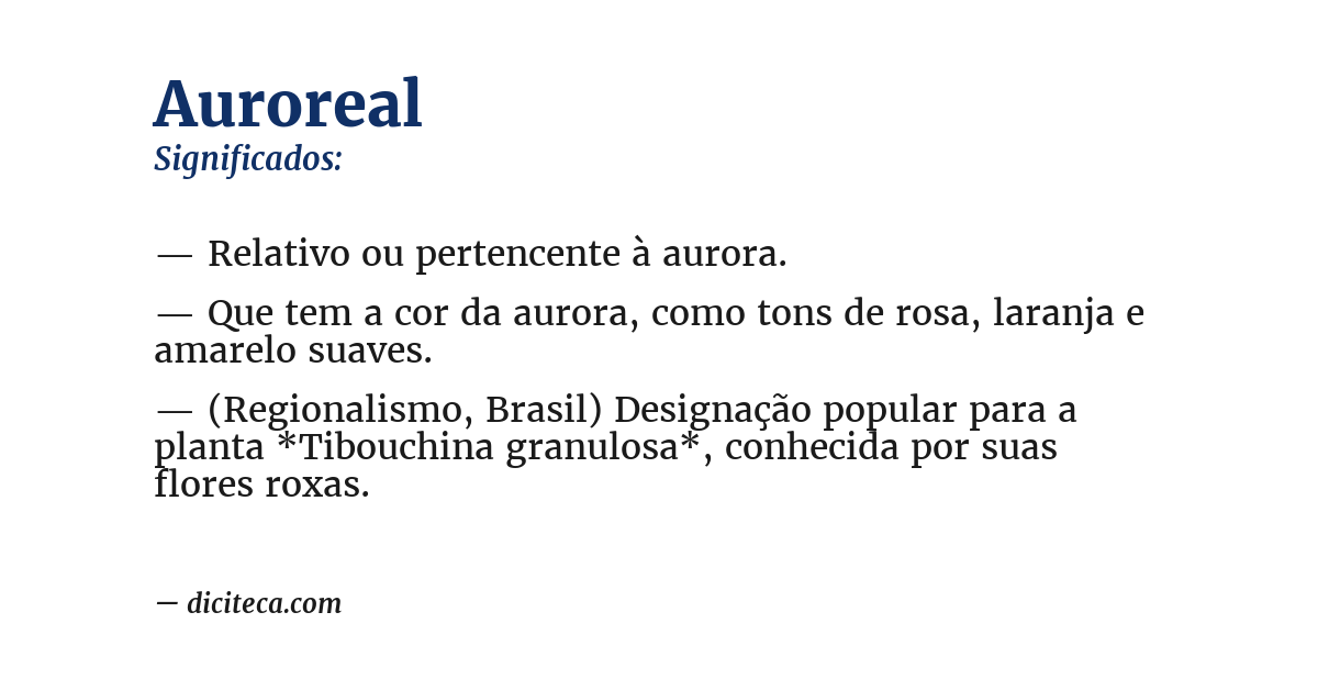 Significado de auroreal