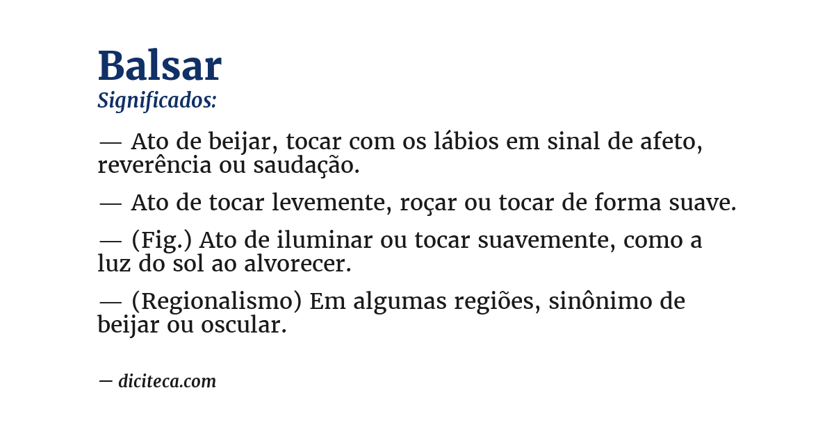Significado de balsar