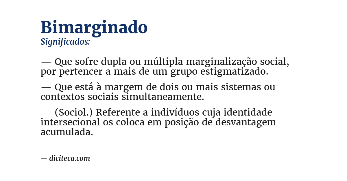 Significado de bimarginado