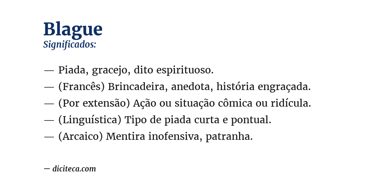 Significado de blague