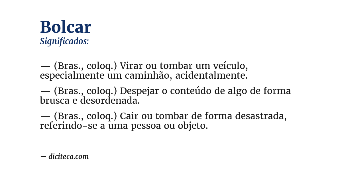 Significado de bolcar
