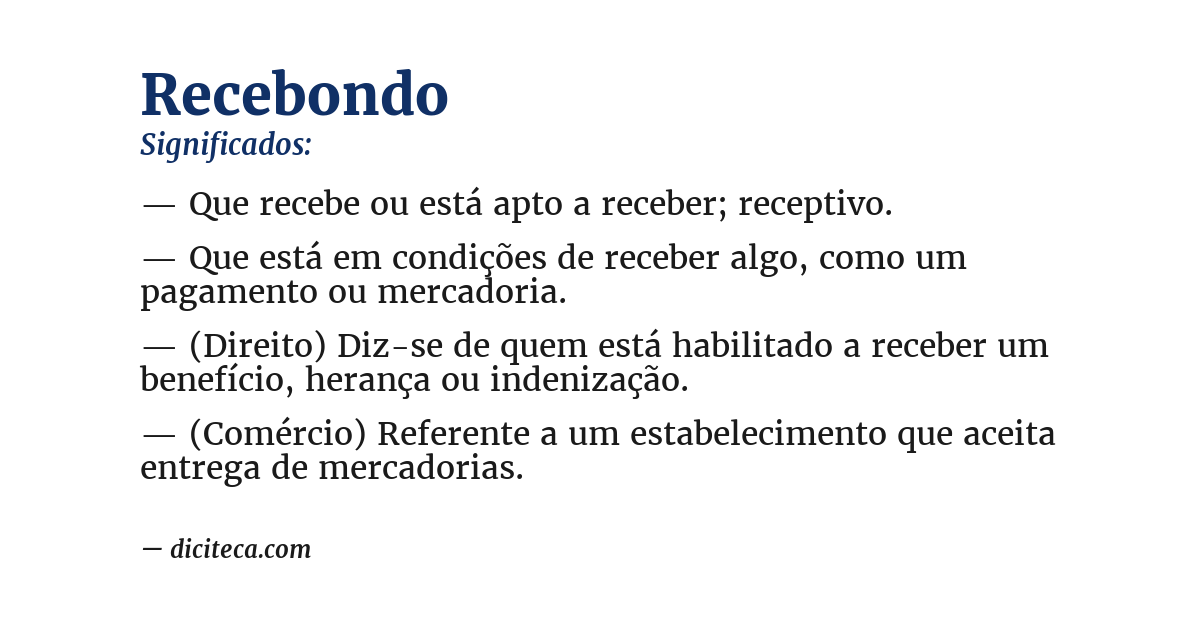 Significado de recebondo
