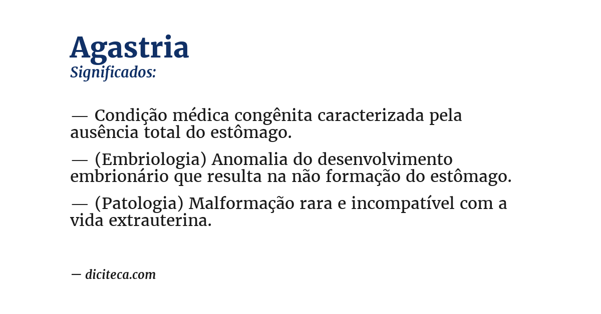Significado de agastria