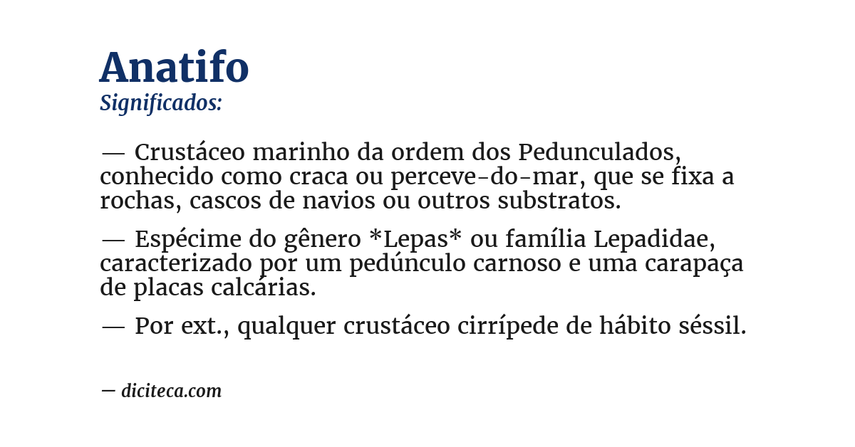 Significado de anatifo