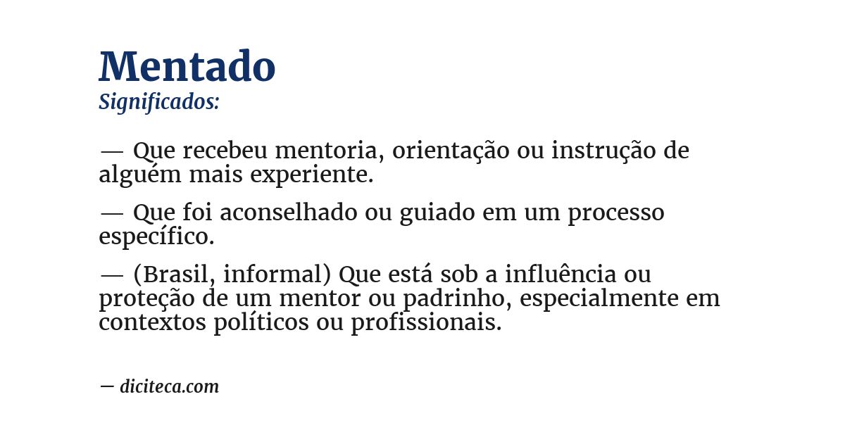 Significado de mentado