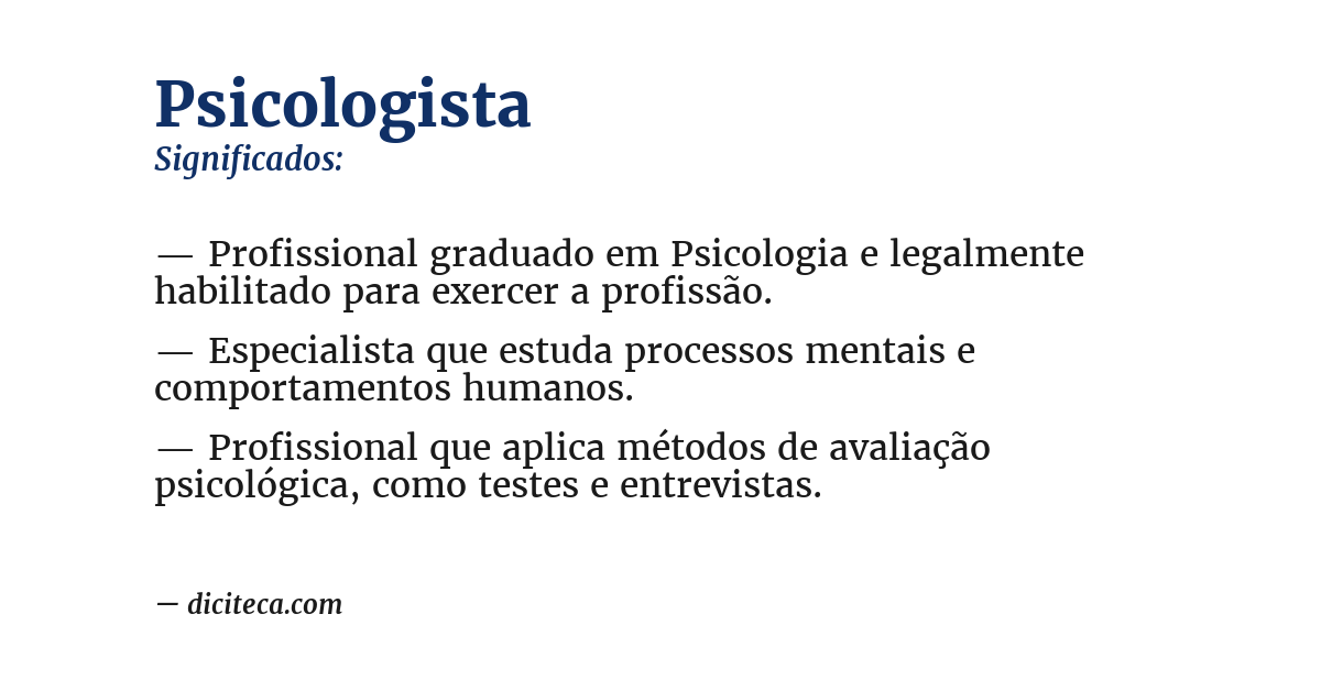 Significado de psicologista