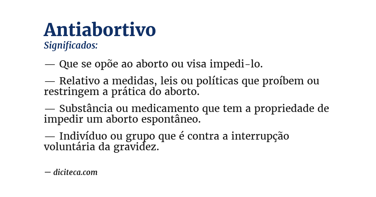 Significado de antiabortivo