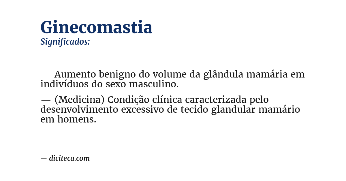Significado de ginecomastia