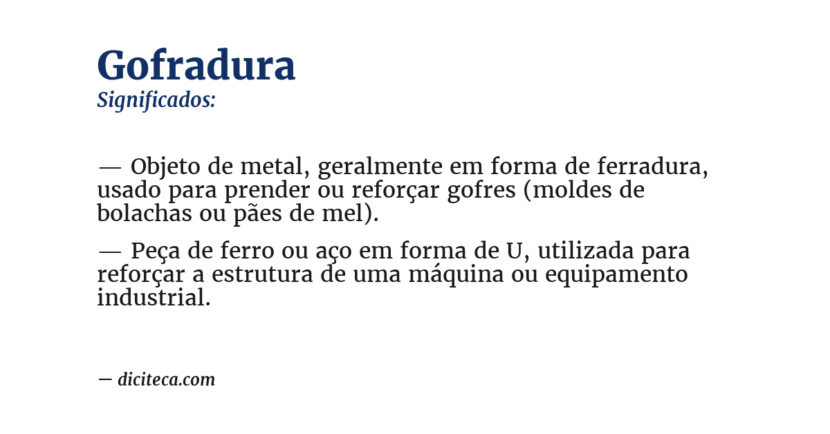 Significado de gofradura