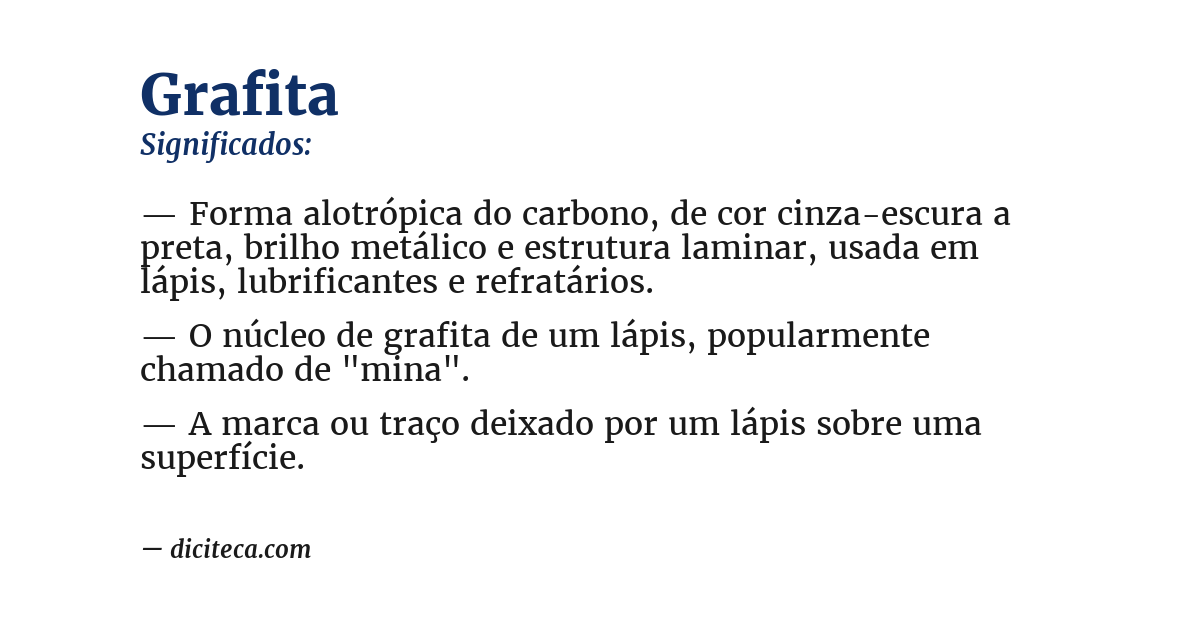 Significado de grafita