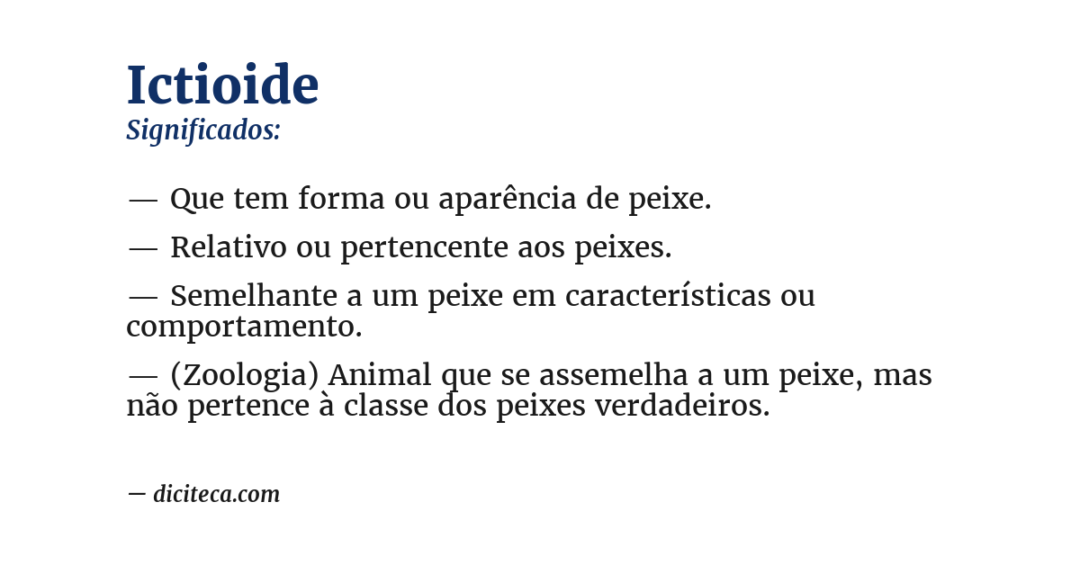 Significado de ictioide