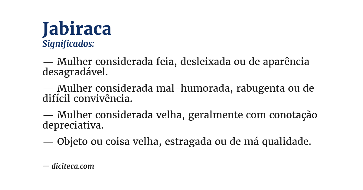 Significado de jabiraca