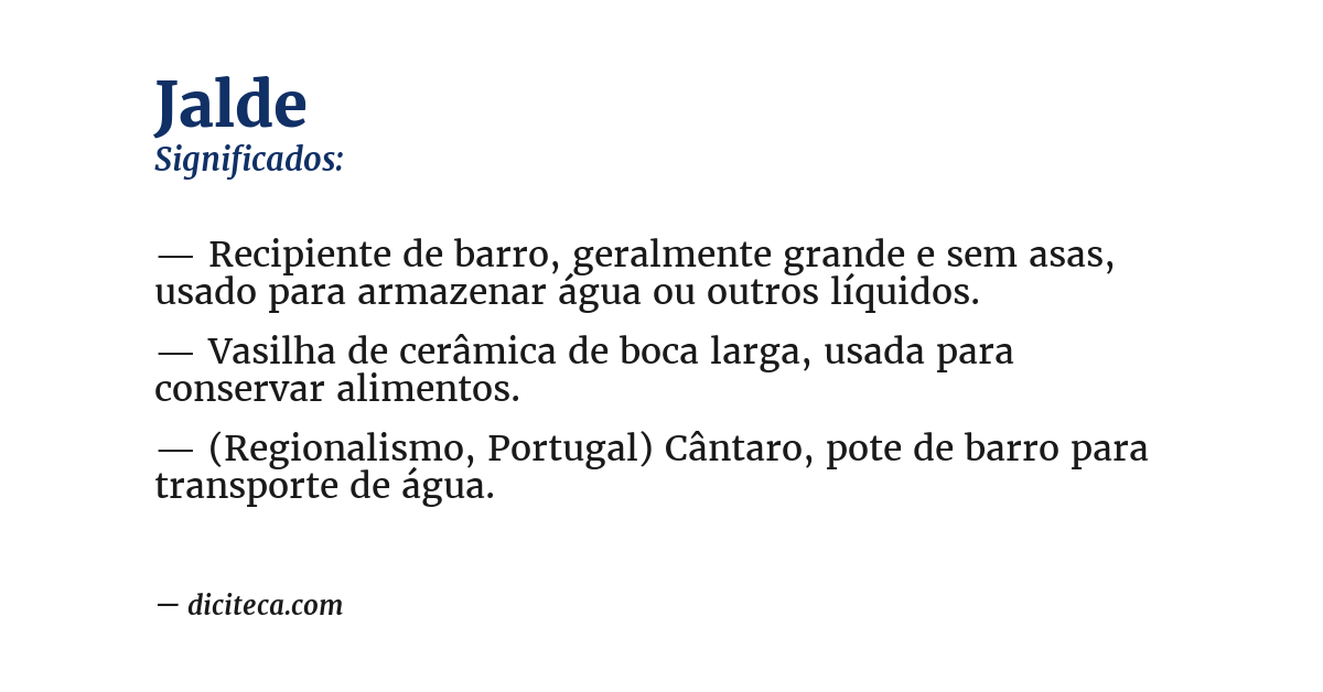Significado de jalde