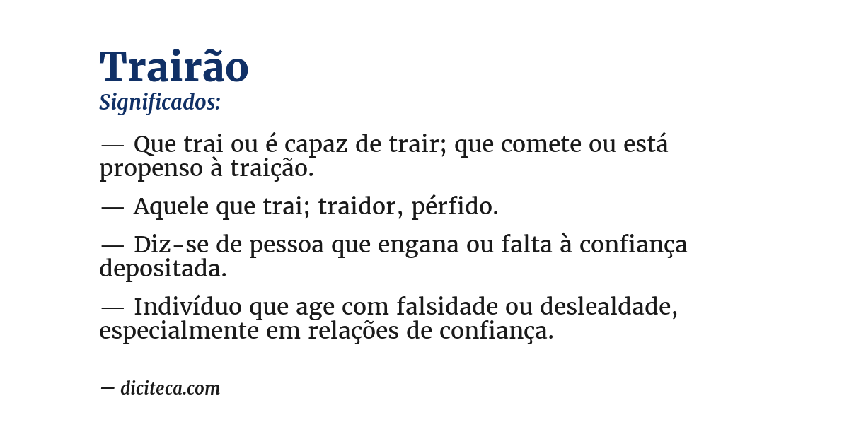 Significado de trairão