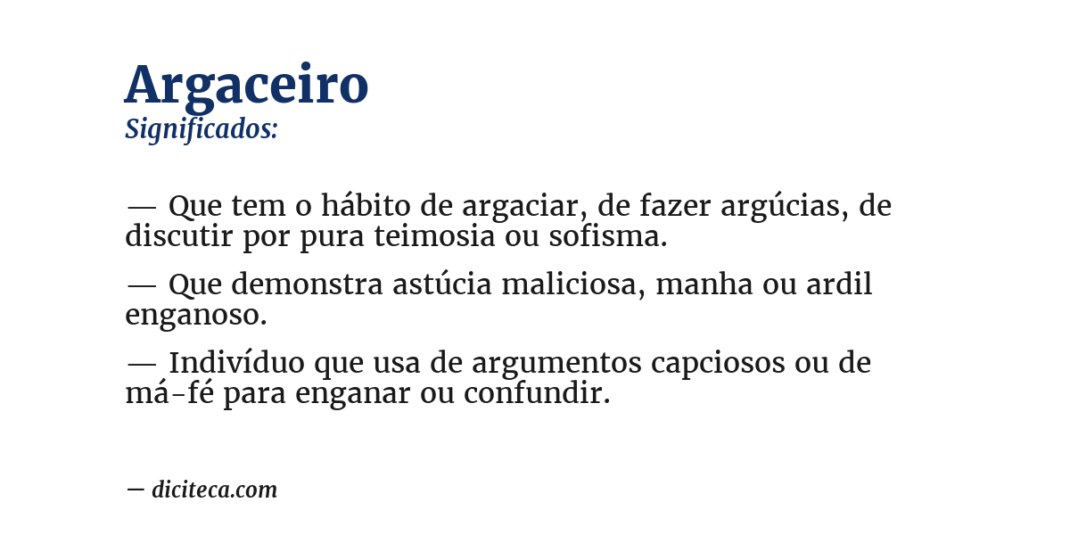 Significado de argaceiro