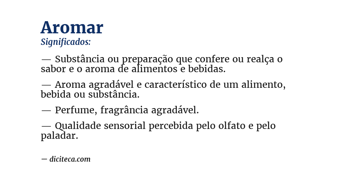 Significado de aromar
