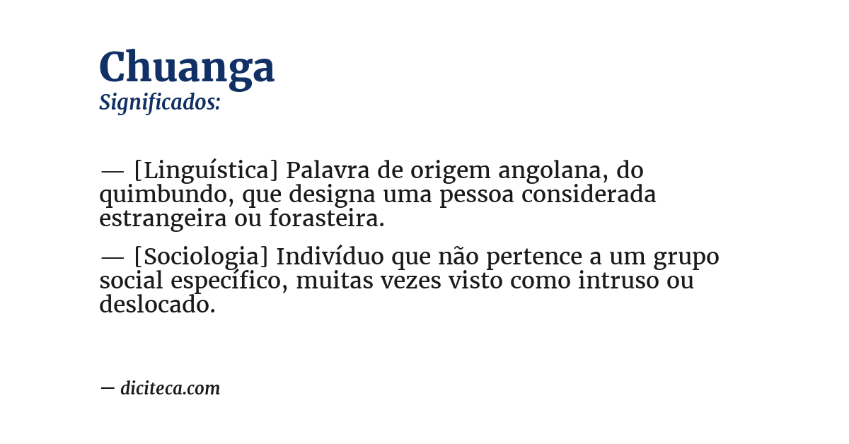 Significado de chuanga