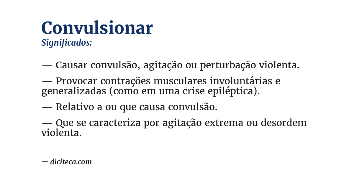 Significado de convulsionar