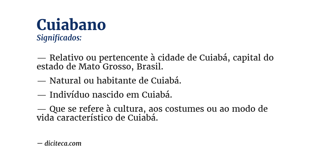 Significado de cuiabano