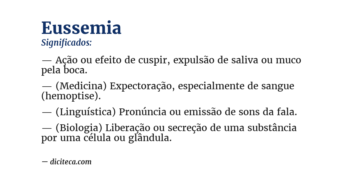 Significado de eussemia
