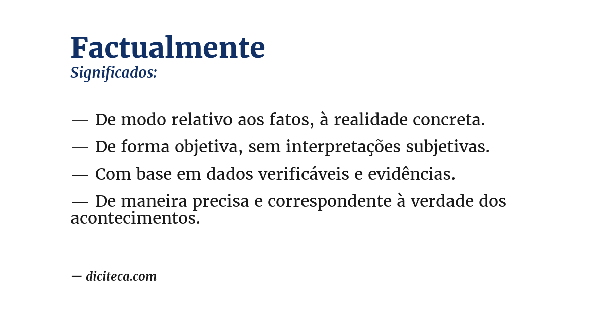 Significado de factualmente