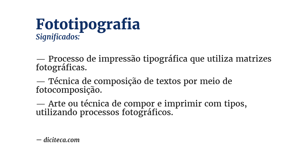 Significado de fototipografia