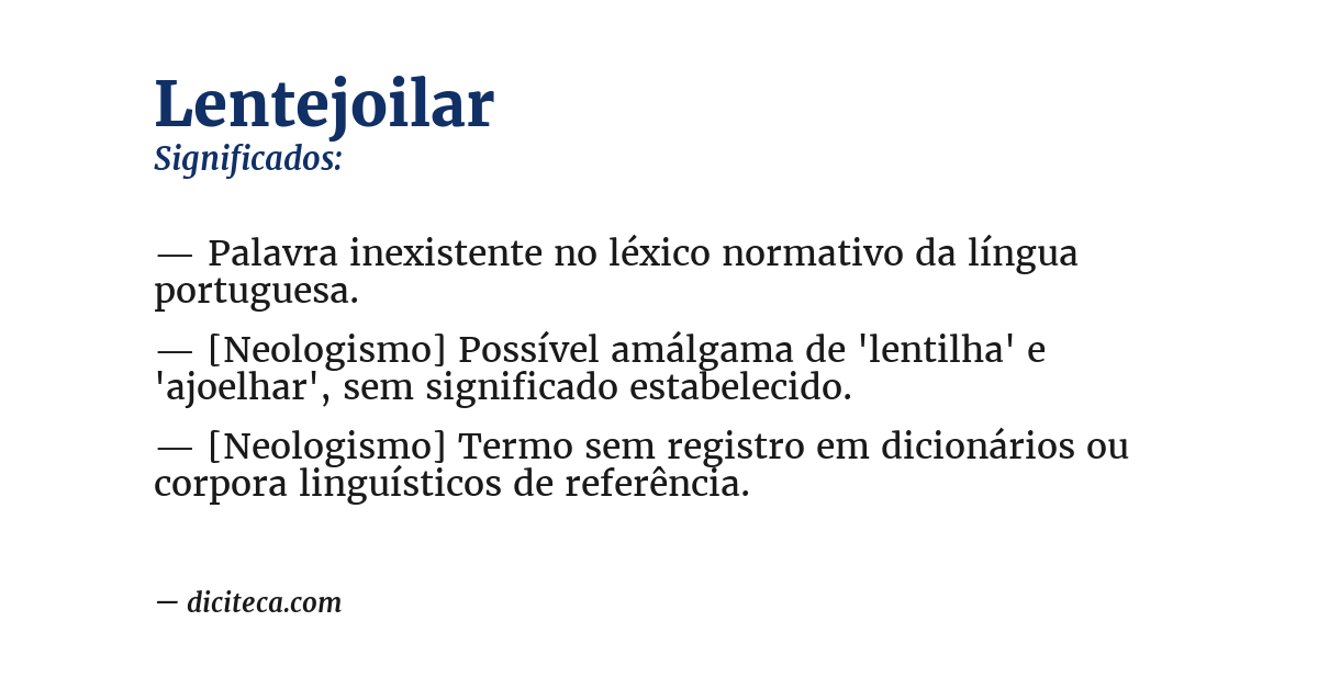 Significado de lentejoilar