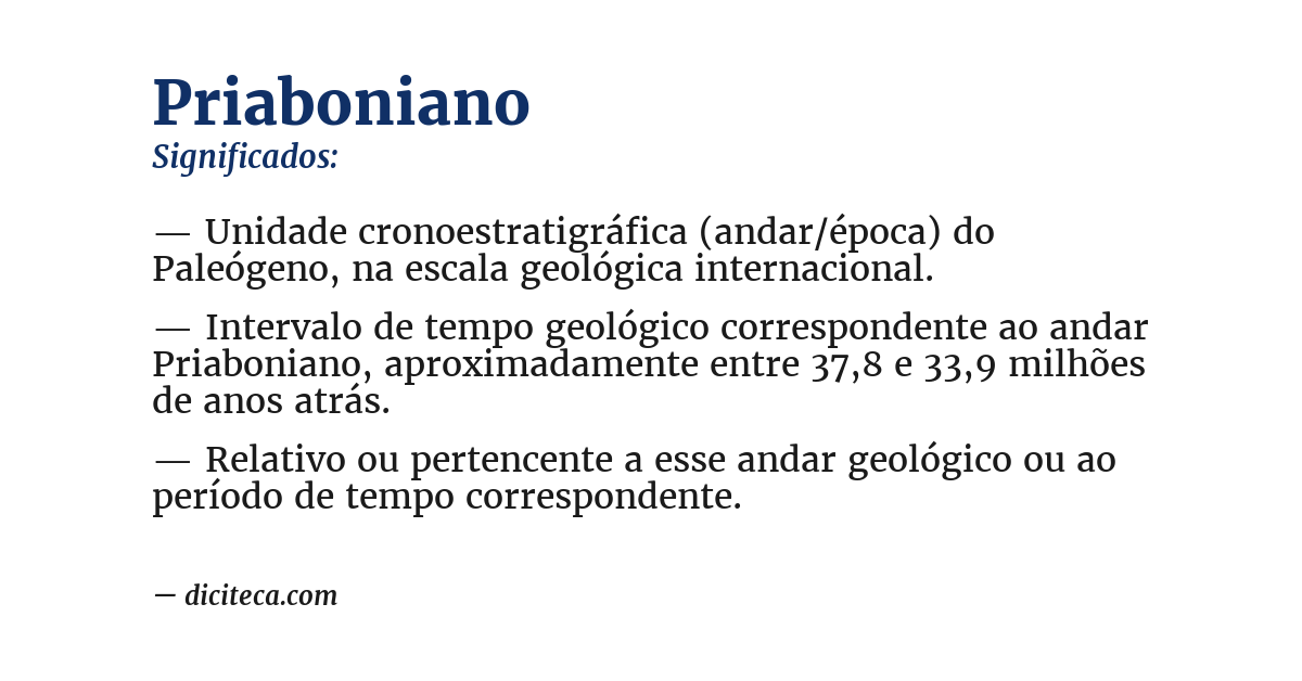 Significado de priaboniano