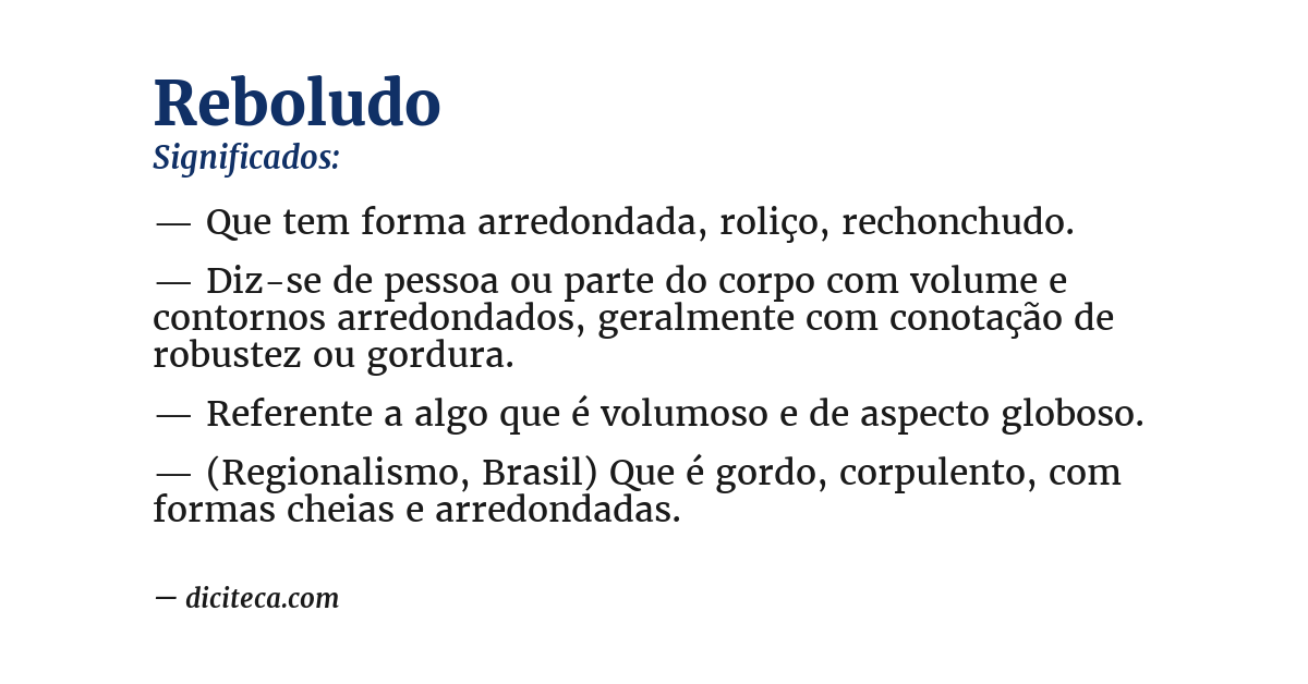 Significado de reboludo