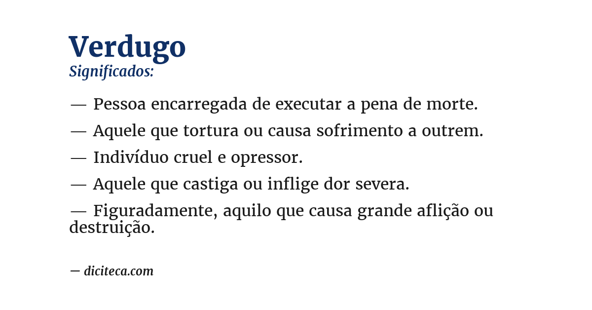 Significado de verdugo