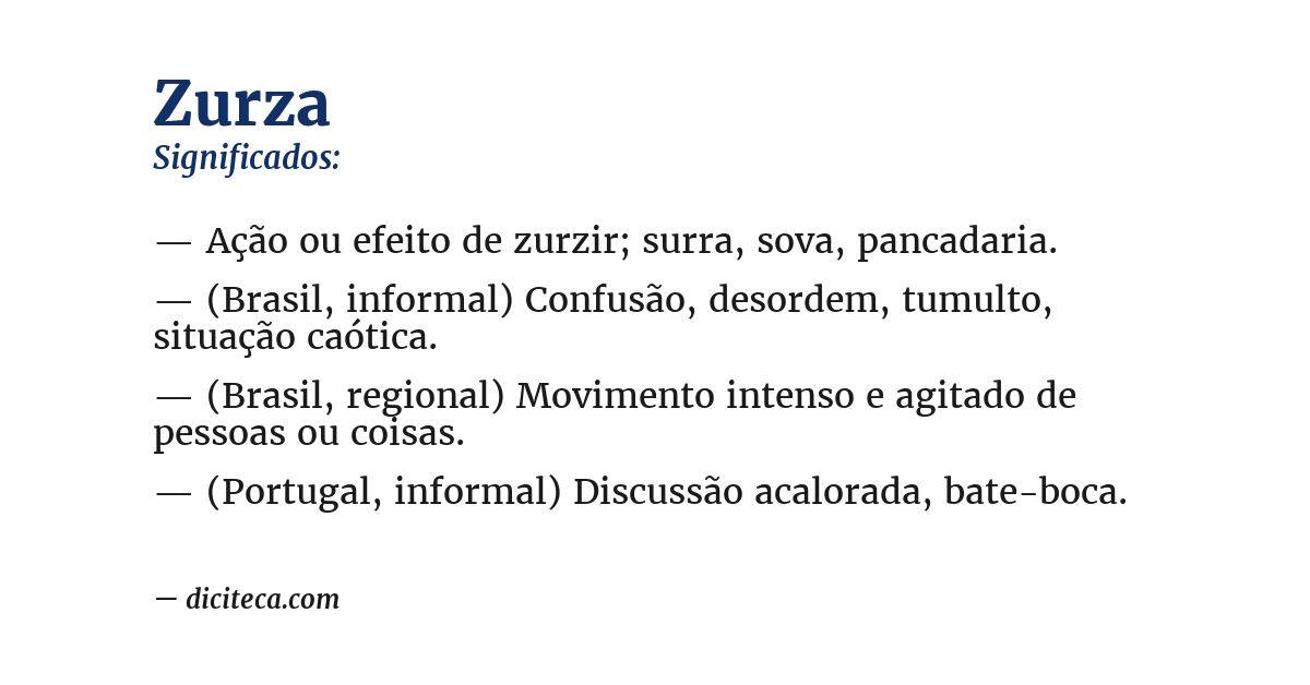 Significado de zurza
