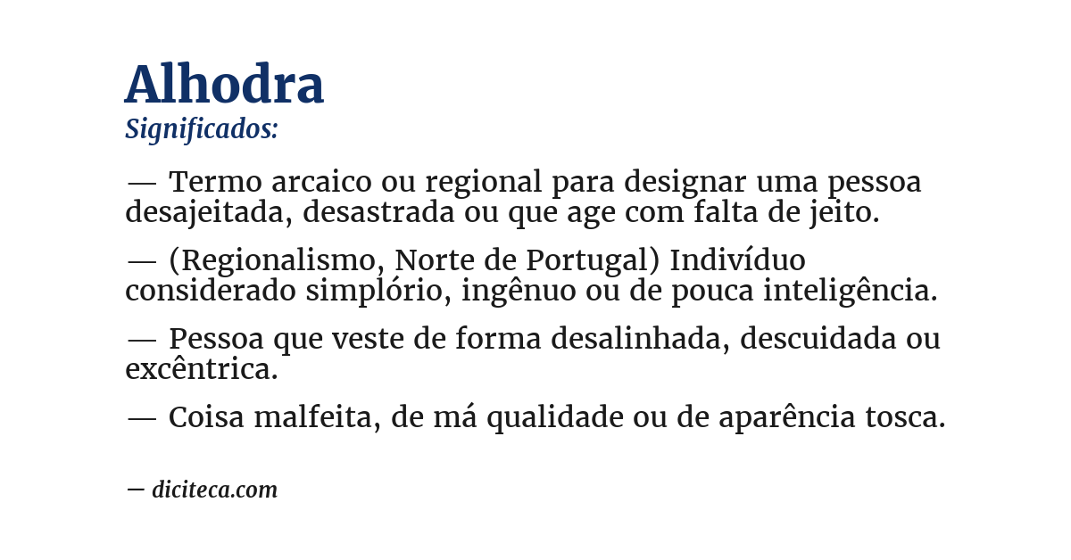 Significado de alhodra