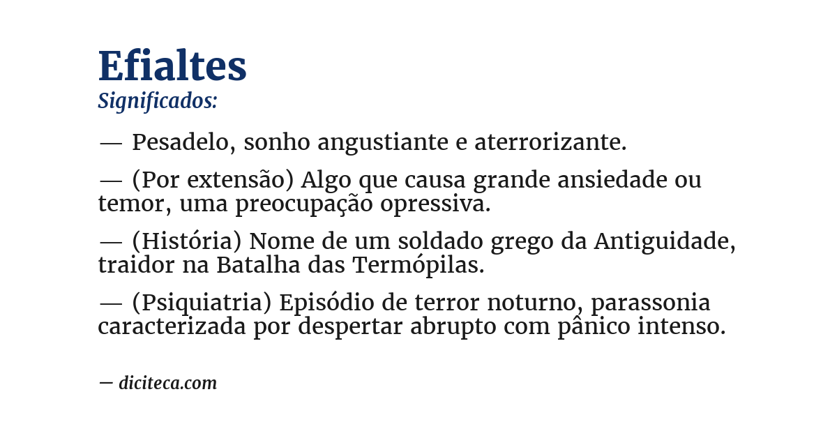 Significado de efialtes