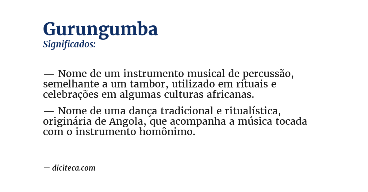 Significado de gurungumba