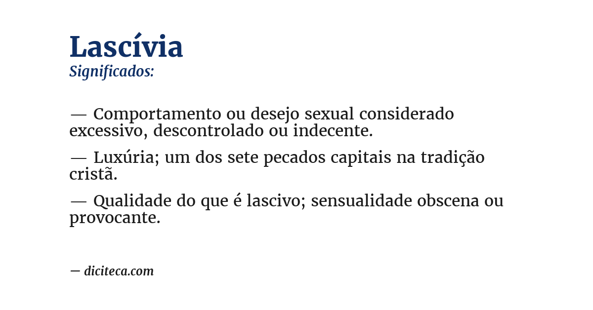 Significado de lascívia