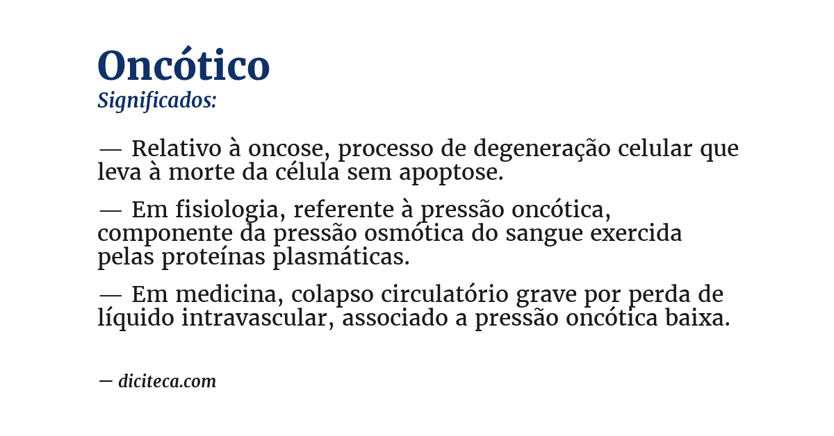 Significado de oncótico