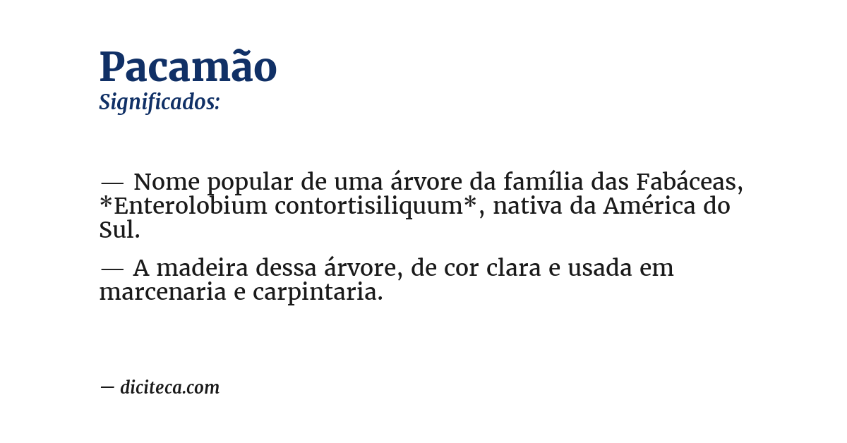 Significado de pacamão