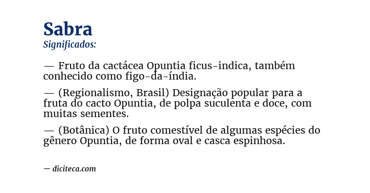 Significado de sabra