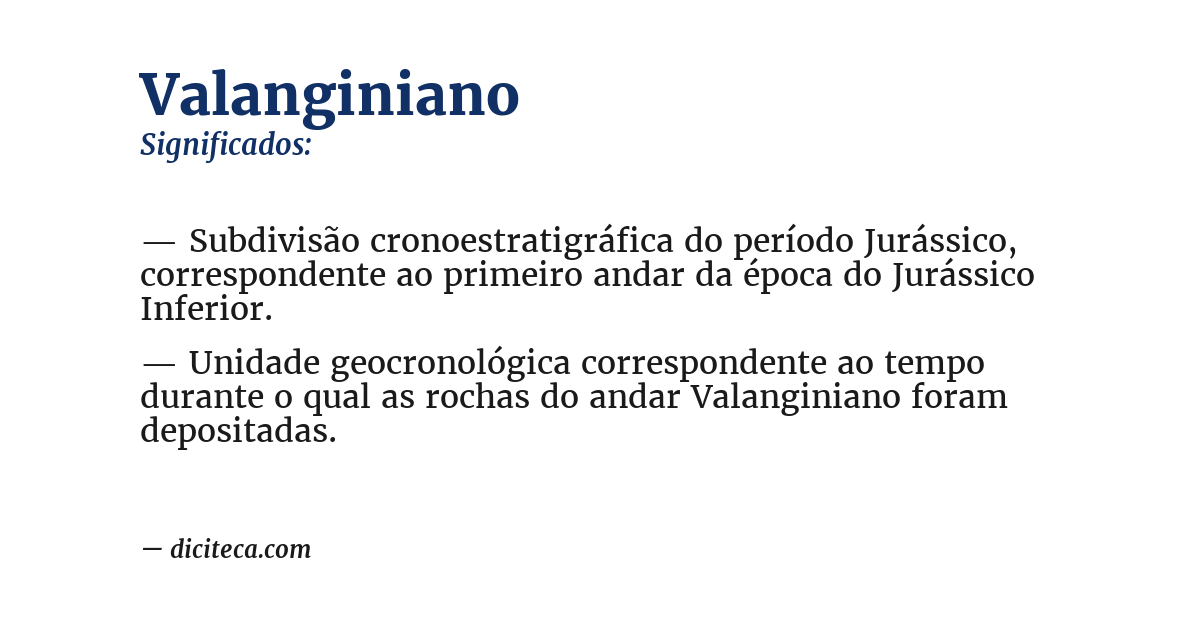 Significado de valanginiano