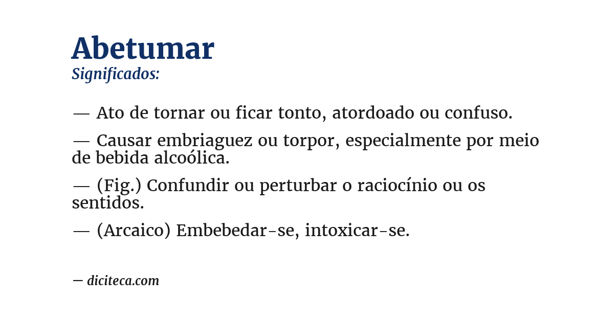 Significado de abetumar