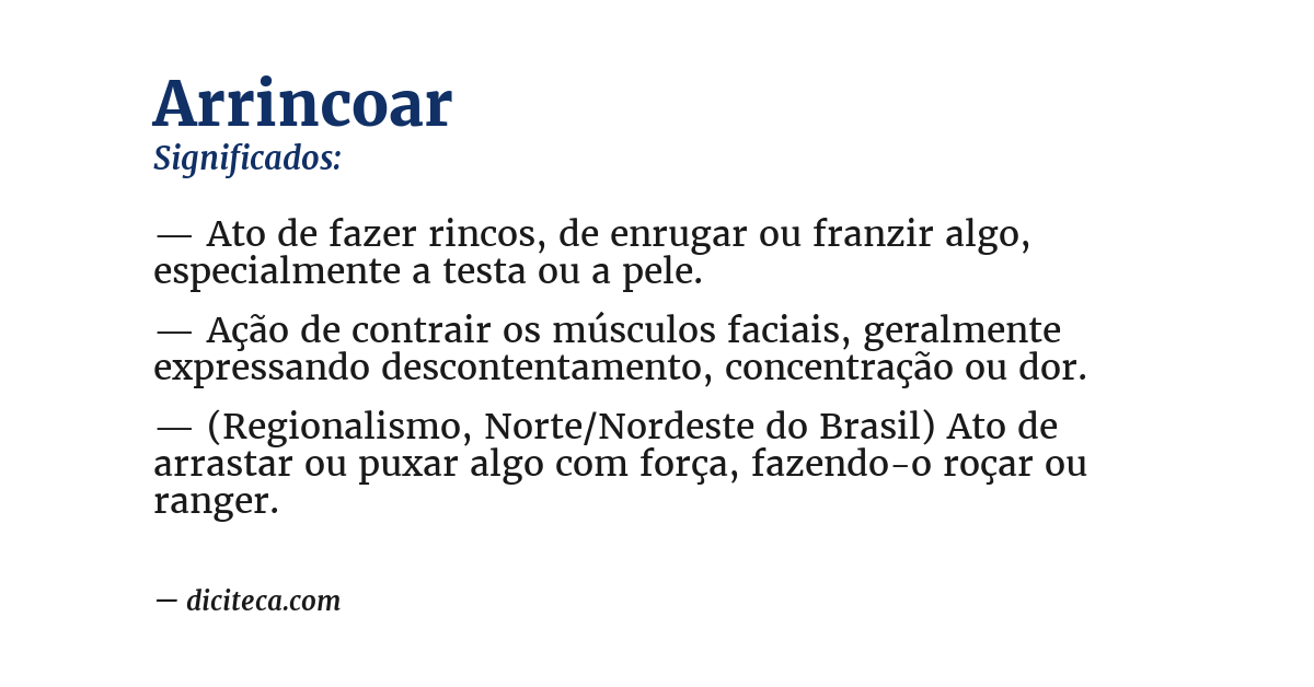 Significado de arrincoar