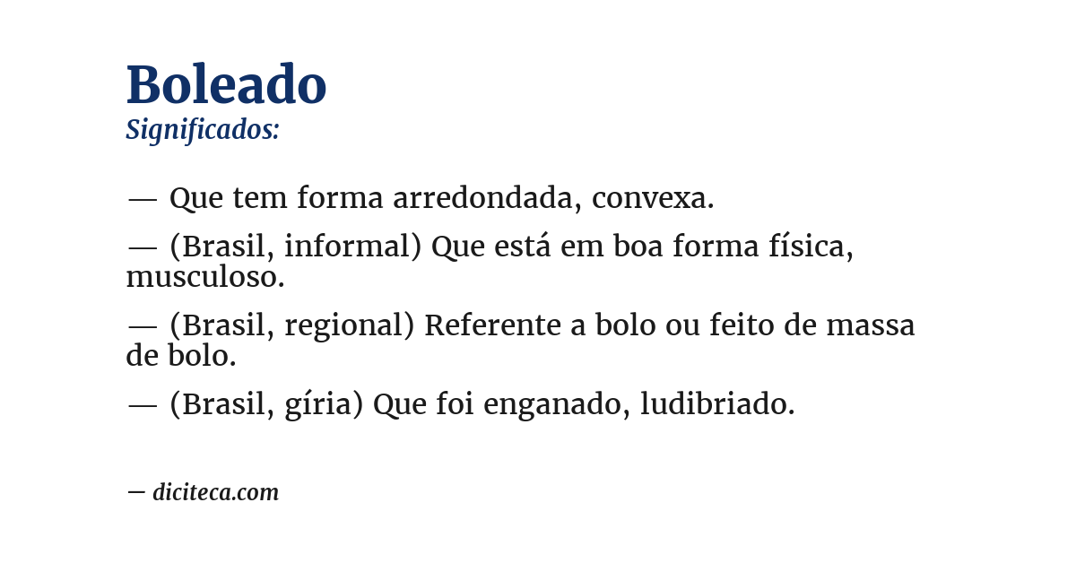 Significado de boleado