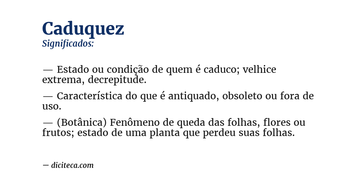 Significado de caduquez