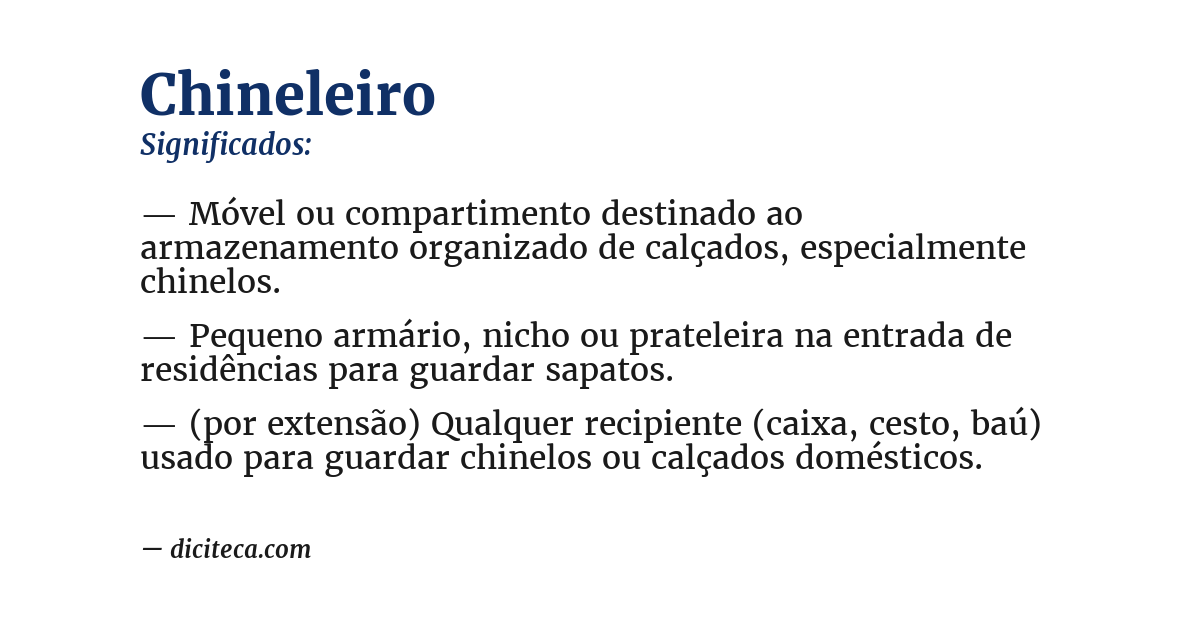 Significado de chineleiro
