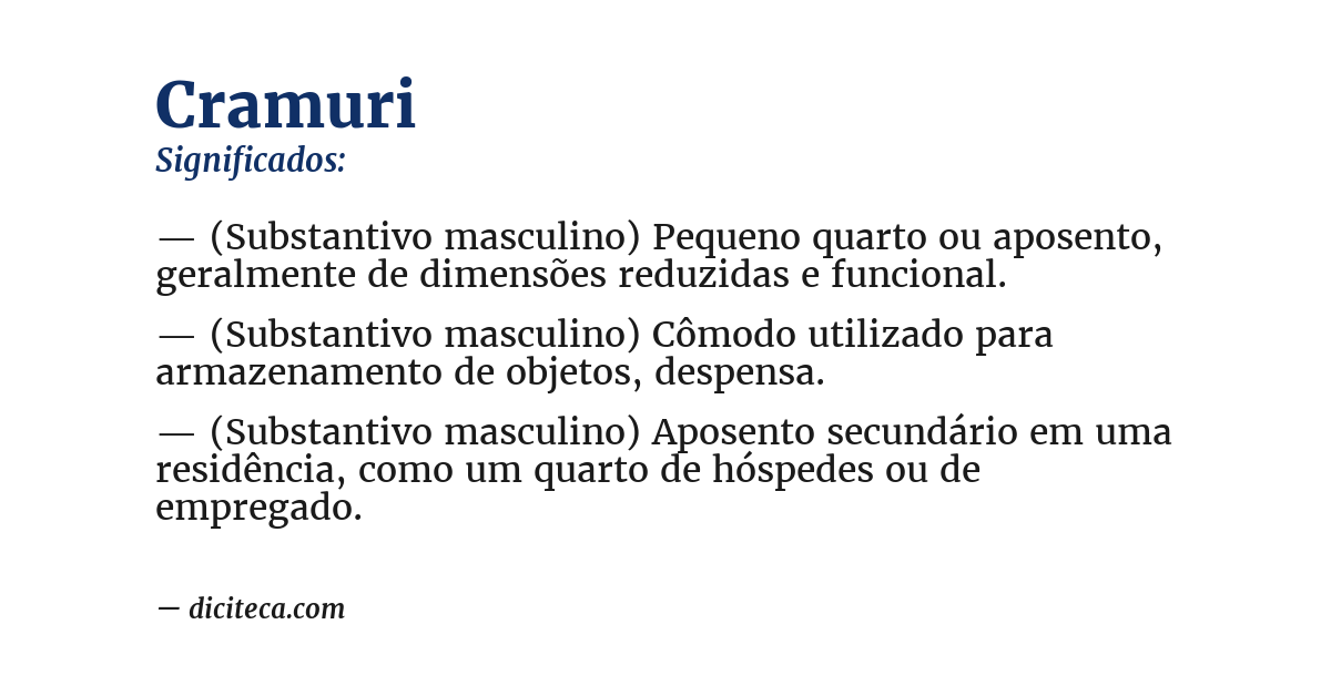 Significado de cramuri