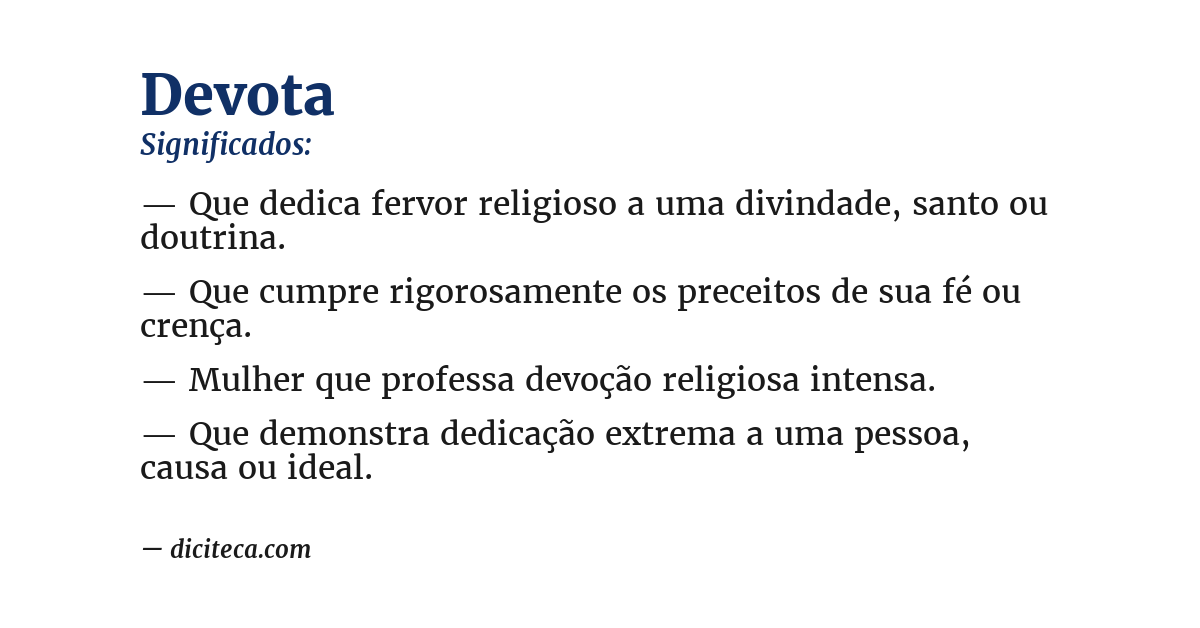 Significado de devota