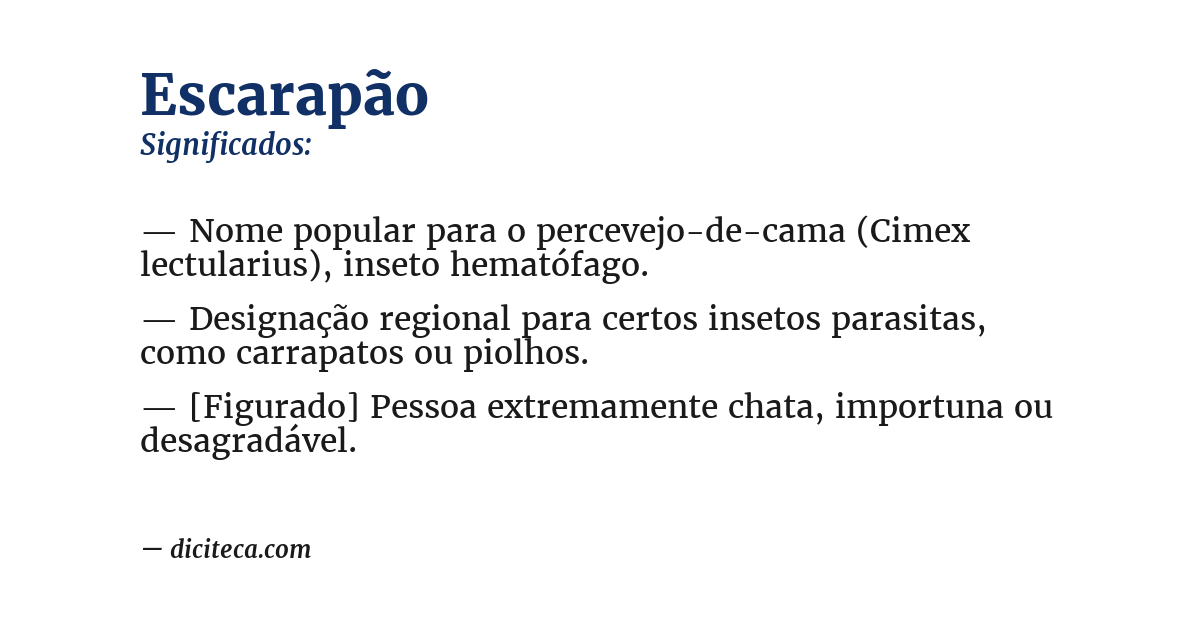 Significado de escarapão